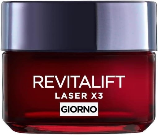 L'ORÉAL PARIS CREMA VISO GIORNO REVITALIFT LASER X3 ANTIRUGHE E ANTI-ETÀ  CON ACIDO IALURONICO 50 ML