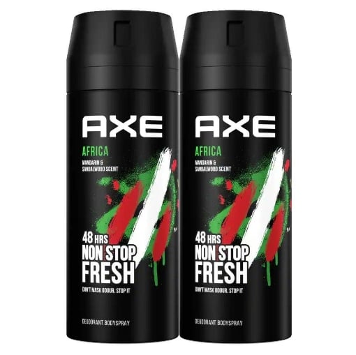 AXE DEODORANTE SPRAY FRAGRANZA AFRICA CONFEZIONE DOPPIA (2X 150 ML) OKX