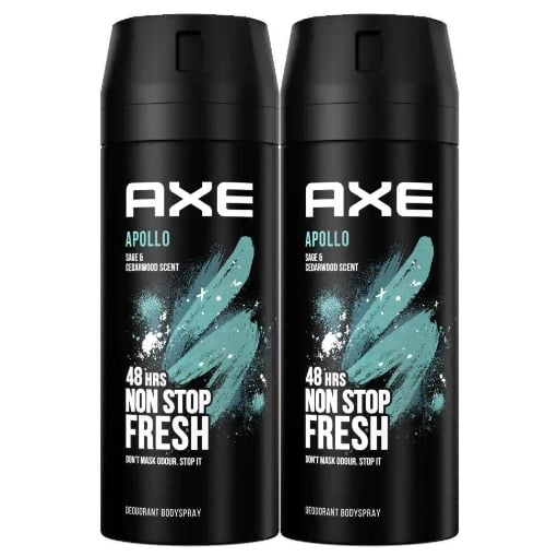 AXE DEODORANTE SPRAY FRAGRANZA APOLLO CONFEZIONE DOPPIA (2X 150 ML) OKX