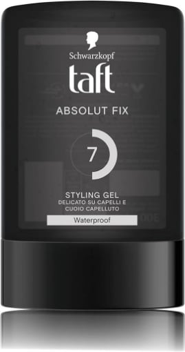 SCHWARZKOPF GEL N 7 TAFT ABSOLUT FIX STYLING GEL 300 ML PER CAPELLI RESISTENTE ALL'ACQUA VEGANO E WATERPROOF OKX