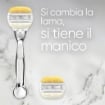 GILLETTE VENUS COMFORTGLIDE RASOIO DONNA COCCO PLUS OLAZ 2 LAME RICAMBIO (DA 5 LAME) E 1 MANICO OKX