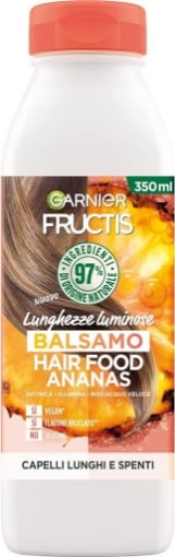 GARNIER FRUCTIS BALSAMO HAIR FOOD ANANAS PER CAPELLI LUNGHI E SPENTI 350 ML CON ANANAS OKX