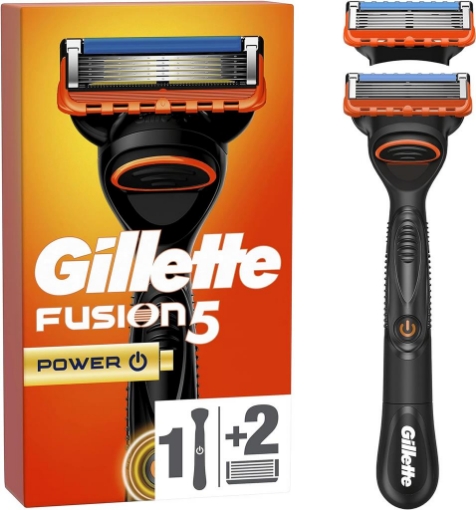 GILLETTE FUSION 5 RASOIO DA UOMO 1 RASOIO GILLETTE 2 LAMETTE DI RICAMBIO PER RASOIO OKX