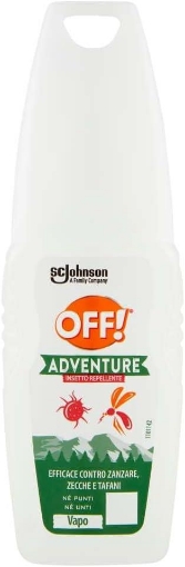 JOHNSON REPELLENTE SPRAY ADVENTURE OFF VAPO REPELLENTE ZANZARE ZECCHE E TAFANI 100 ML OKX