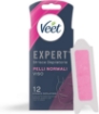 VEET STRICE DEPILATORIE VISO PER PELLI NORMALI CON BURRO DI KARITÈ 12 STRISCE (6X2 STRISCE) + 2 SALVIETTE POST-EPILAZIONE OKX