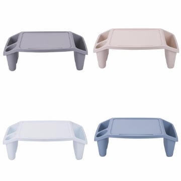 OK VASSOIO DA LETTO CON POGGIOLI E PLASTICA RESISTENTE IN 4 COLORAZIONI ASSORTITE