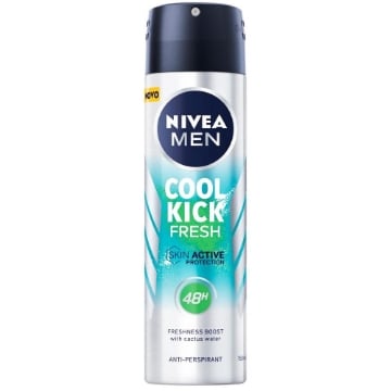 NIVEA DEODORANTE SPRAY 150ML MEN COOL KICK FRESH FINO A 48H OKX