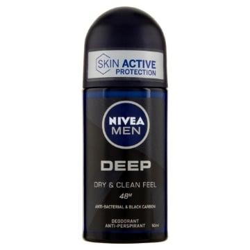 NIVEA DEODORANTE ROLL ON 50ML MEN SUPERBLACK OKX