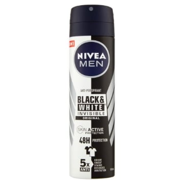 NIVEA DEODORANTE SPRAY 150ML BLACK & WHITE