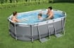 BESTWAY SET PISCINA FUORI TERRA POWER STEEL OVALE DA 305X200X84 CM - 5614A 