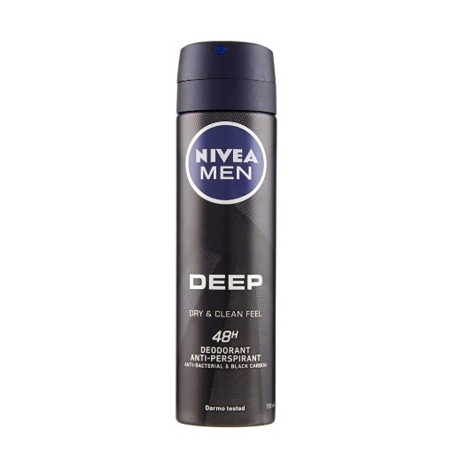 NIVEA DEODORANTE SPRAY 150ML MEN SUPERBLACK OKX