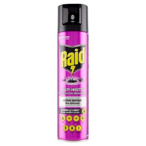 RAID INSETTICIDA SPRAY 400ML MULTI-INSETTO OKX