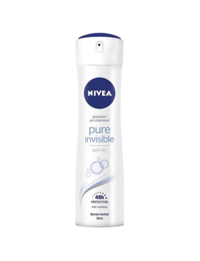 NIVEA DEODORANTE SPRAY PURE INVISIBLE 150ML OKX