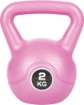 KETTLEBELL 2 KG PER ALLENAMENTO PRESA ANTISCIVOLO FITLOVER COLOR ROSA