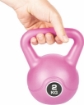 KETTLEBELL 2 KG PER ALLENAMENTO PRESA ANTISCIVOLO FITLOVER COLOR ROSA