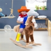 CAVALLO A DONDOLO IN LEGNO GIOCATTOLO CAVALCABILE PER BAMBINI