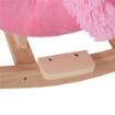 FENICOTTERO DONDOLO IN LEGNO E PELUCHE ROSA