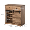 CREDENZA DA CUCINA IN STILE INDUSTRIALE DISPENSA VINTAGE