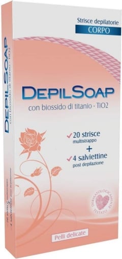 DEPILSOAP STRISCE DEPILATORIE CORPO PELLI DELICATE 20 PZ OKX