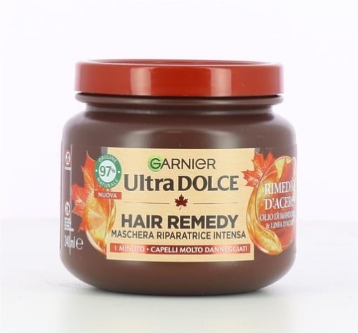 GARNIER ULTRA DOLCE MASCHERA RIPARATRICE INTENSA PER CAPELLI MOLTO DANNEGGIATI RIMEDIO D'ACERO 340 ML OKX