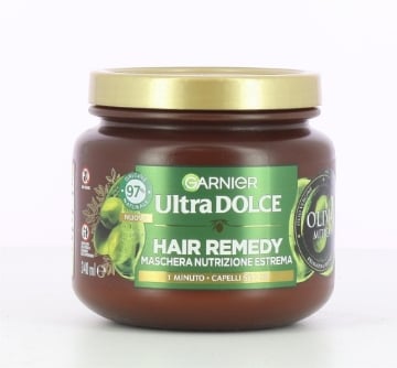 GARNIER ULTRA DOLCE MASCHERA NUTRIZIONE ESTREMA PER CAPELLI SECCHI AZIONE IN 1 MINUTO CON OLIO DI OLIVA  340 ML OKX