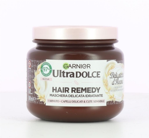 GARNIER ULTRA DOLCE MASCHERA IDRATANTE PER CAPELLI DELICATI E CUTE SENSIBILE CON CREMA DI RISO E LATTE DI AVENA 340 ML OKX