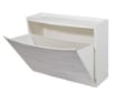 MODULO SCARPIERA IML WOOD BIANCO CON DECORO FINTO LEGNO SCARPÌ 51,5X16X39 CM COLOR BIANCO 