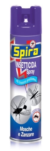 SET 4 SPIRA SPRAY INSETTICIDA PER MOSCHE E ZANZARE STANDARD FORMATO DA 400 ML