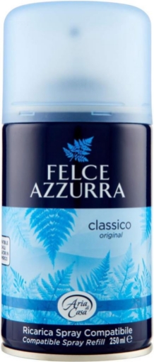 FELCE AZZURRA PROFUMATORE PER AMBIENTE AUTOMATICO RICARICA DA 250 ML FRAGRANZA CLASSICA OKX