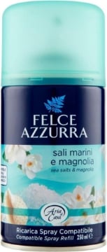 FELCE AZZURRA PROFUMATORE PER AMBIENTE AUTOMATICO RICARICA DA 250 ML FRAGRANZA SALI MARINI OKX