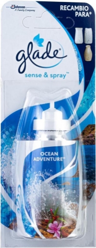 GLADE DEODORANTE PER AMBIENTE SPRAY RICARICA 18 ML OCEAN ADVENTUR SENSE OKX