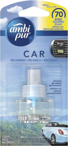 AMBIPUR PROFUMATORE PER AUTO RICARICA 7 ML FRAGRANZA ARIA FRESCA OKX