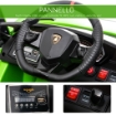 MACCHINA ELETTRICA PER BAMBINI CON TELECOMANDO MARCHIO LAMBORGHINI AVENTADOR, ETÀ 3-8 ANNI, VERDE