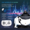 MACCHINA ELETTRICA PER BAMBINI LAMBORGHINI CON TELECOMANDO, FARI LED E MUSICA, ETÀ 3+ ANNI, BIANCO