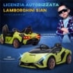 MACCHINA ELETTRICA PER BAMBINI 12V CON FARI E MUSICA, TELECOMANDO E VELOCITÀ 3-8KM/H, ETÀ 3-5 ANNI, 108X62X40CM, VERDE
