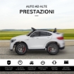 MACCHINA ELETTRICA PER BAMBINI 3-5 ANNI MERCEDES CON CINTURA DI SICUREZZA E TELECOMANDO, BIANCO
