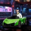 MACCHINA ELETTRICA PER BAMBINI LAMBORGHINI VENENO 12V CON TELECOMANDO, ETÀ 3-6 ANNI, VERDE