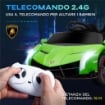 MACCHINA ELETTRICA PER BAMBINI LAMBORGHINI VENENO 12V CON TELECOMANDO, ETÀ 3-6 ANNI, VERDE