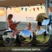 TENDALINO DA TETTO AUTO LATERALE E IMPERMEABILE CON ALTEZZA REGOLABILE, 2.5X1.6M, CACHI