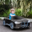 MACCHINA ELETTRICA PER BAMBINI 3-6 ANNI CON LICENZA BMW CON TELECOMANDO, CLACSON E FARI, 115X67X45 CM, NERA