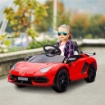 MACCHINA ELETTRICA PER BAMBINI A 12V LICENZA LAMBORGHINI CON CLACSON E TELECOMANDO, 107.5X63X42 CM, ROSSA