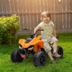 QUAD PER BAMBINI 3-8 ANNI CON LICENZA MCLAREN E FARI LED, 107X71X73.5 CM, NERO E ARANCIONE