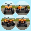 QUAD PER BAMBINI 3-8 ANNI CON LICENZA MCLAREN E FARI LED, 107X71X73.5 CM, NERO E ARANCIONE