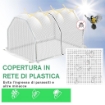 MINI SERRA DA GIARDINO E BALCONE IN PLASTICA PE E ACCIAIO CON CHIUSURA A ZIP, 99X71X60 CM