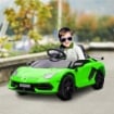 MACCHINA ELETTRICA PER BAMBINI A 12V LICENZA LAMBORGHINI CON CLACSON E TELECOMANDO, 107.5X63X42 CM, VERDE