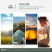 TENDA DA CAMPEGGIO 2 POSTI CON PORTA A CERNIERA, ZANZARIERA E FINESTRE A RETE, 206X152X110CM, VERDE