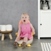 VASINO PER BAMBINI CON SCHIENALE, VASCHETTA RIMOVIBILE E BRACCIOLI, ETÀ 6 MESI-3 ANNI, ROSA