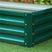 LETTO PER ORTO RIALZATO A FONDO APERTO CON RIVESTIMENTO, IN ACCIAIO ZINCATO, 120X60X30.5 CM, VERDE