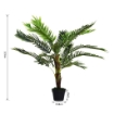 PIANTA ARTIFICIALE PALMA CYCAS ALTA 123CM PER INTERNO ED ESTERNO CON VASO INCLUSO