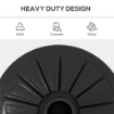 BASE PER OMBRELLONE ROTONDA Ø43CM DA 13KG IN CEMENTO PER PALI DA 38MM E 48MM, NERO
